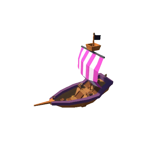 Pirate Ship 03 Purple